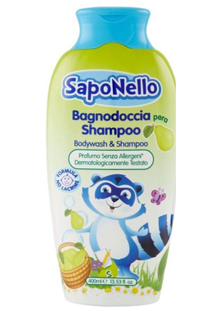 Felce Azzurra Saponello Kids  Body wash and  Shampoo Pear 400ml