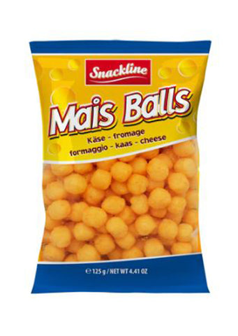 Snackline Cheese balls corn snack salted 125g Best before:02/11/24