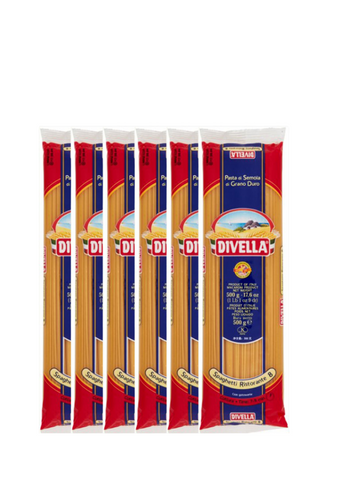 Divella Spaghetti pasta No.8 500g X 6pk