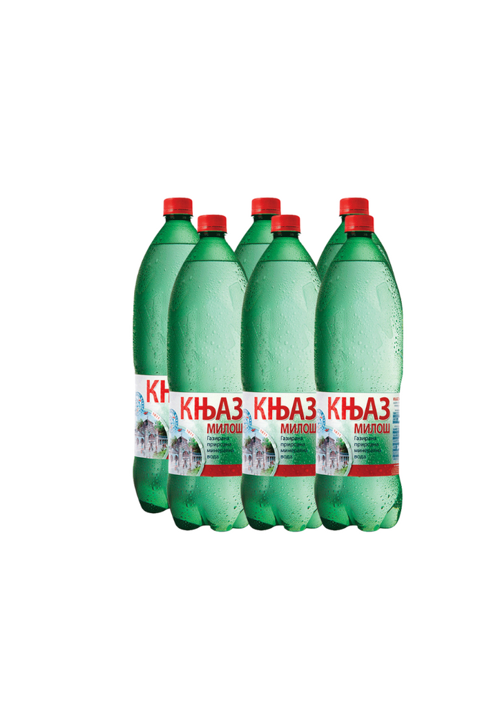 Knjaz Miloš Sparkling water 1,5L x 6pk (Box)