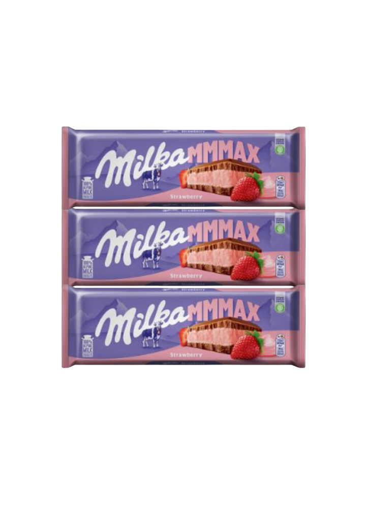 Milka Chocolate Strawberry 300g X 3pk