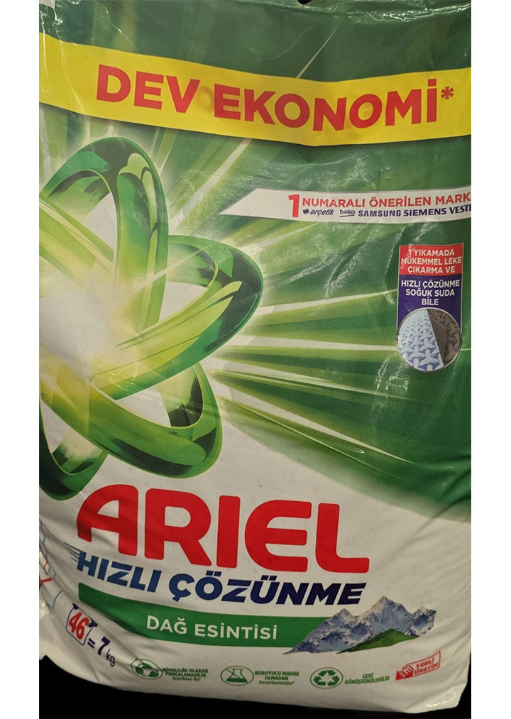 Ariel Powder detergent Mountain spring 7kg (46 washes)