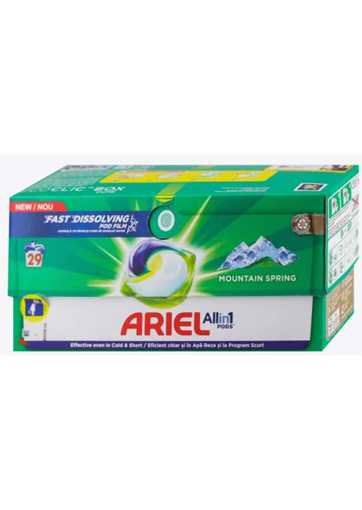 Ariel All in1 PODS-laundry detergent Mountain Spring 29pk