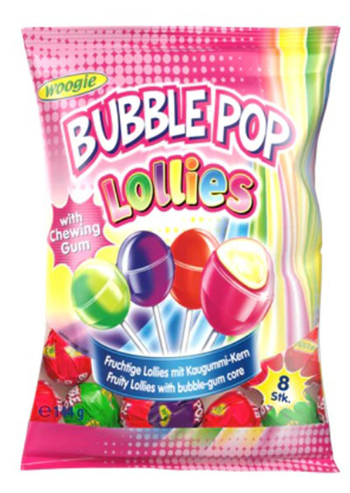 Woogie Lollies Bubble Pop 144g