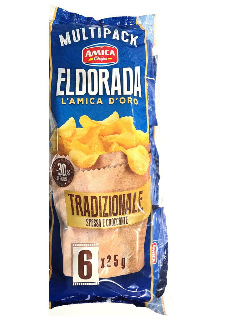 Amica  Chips Tradizionale Eldorada 150g / Multipack 6pcs Best before: 09/11/24