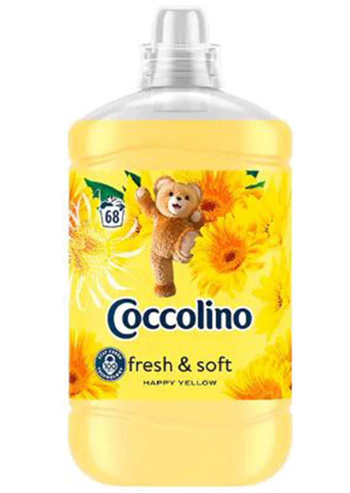 Coccolino Softener Happy yellow 1.7L (68 washes)