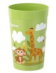 Plastic Deco Plus cup 0.33L 4/1 Jungle