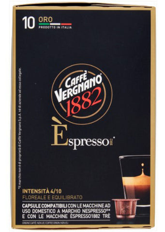 Vergnano Espresso Arabica Oro (Intesita 4/7) 10pods