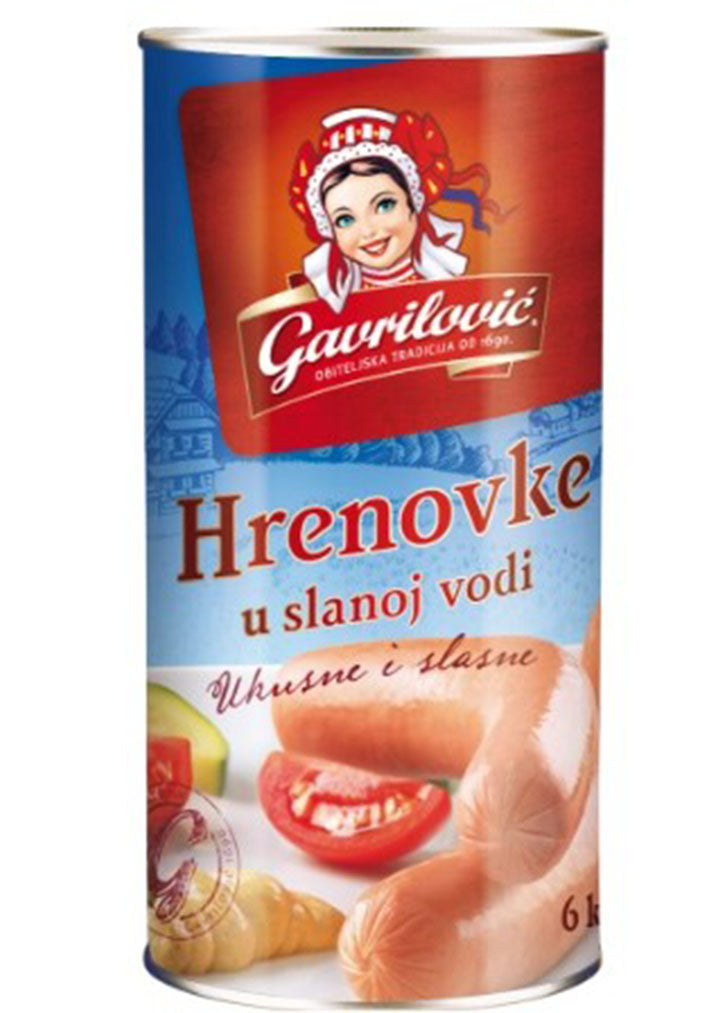 Gavrilovic Hrenovke / Pork hot dogs 570g