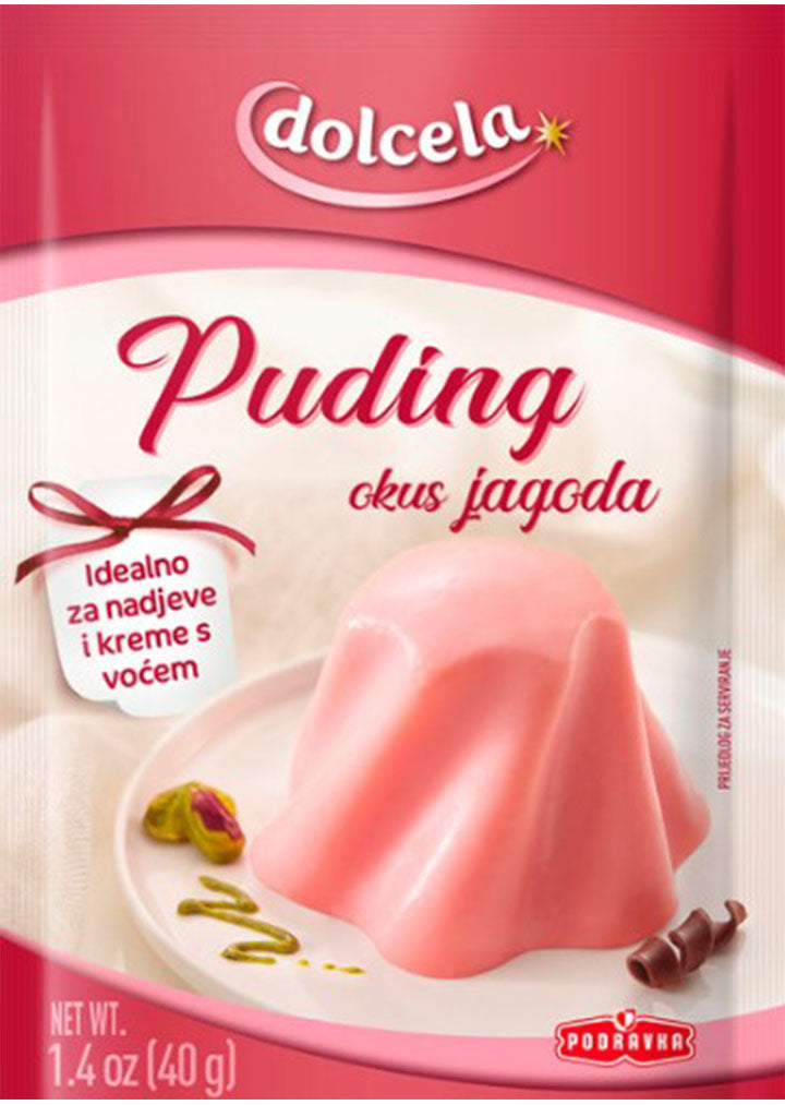 Podravka  Dolcela Strawberry pudding 40g