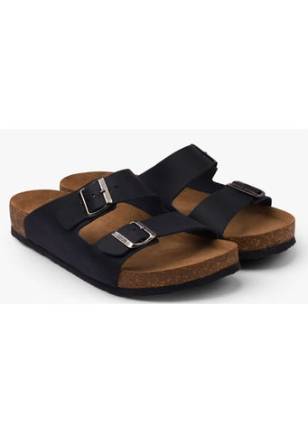 Leon Men's Slippers Black Bakkar No.45