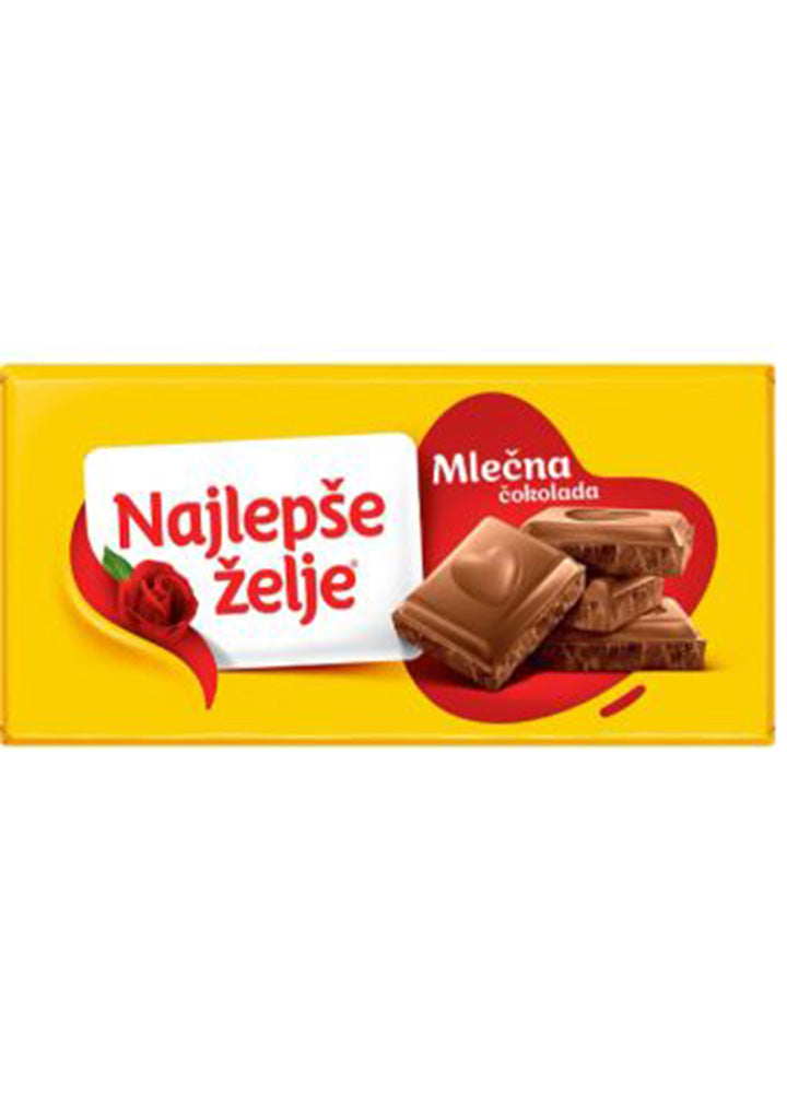 Najlepse zelje - Milk chocolate 200g