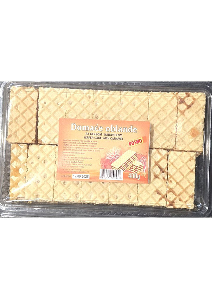 Homemade wafer cake with caramel FASTEN 400g