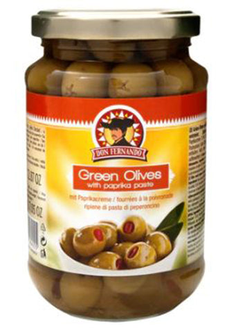 Don Fernando - Green olives stuffed with paprika paste 350g