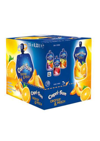 Capri Sun - Orange-peach 330ml x 15pcs best before:31/10/2024