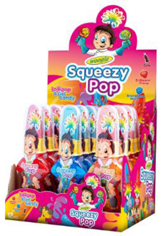 Woogie Squeezy Pop Lollipops 80g