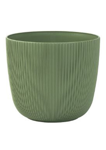 Plastic indoor plant pot 13L Green