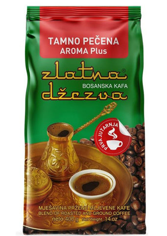 Bosnian coffee Zlatna Dzezva Dark roasted 400g