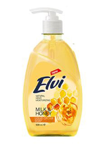 Elvi - Liquid cream soap Milk & Honey 400ml