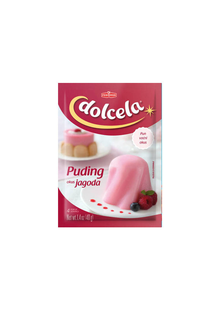 Podravka  Dolcela Strawberry pudding 40g