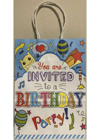 Happy Birthday gift paper bag 21x15x8cm