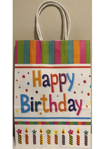 Happy Birthday gift paper bag 21x15x8cm