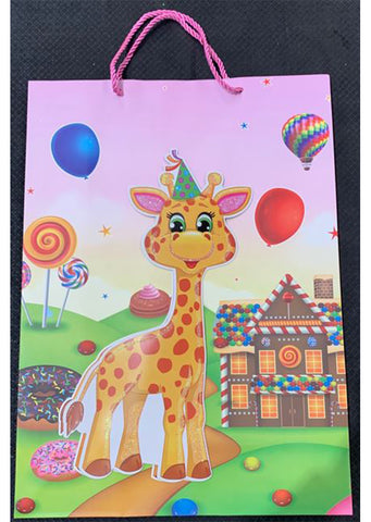 Gift paper bag - Giraffe 42x30x13cm